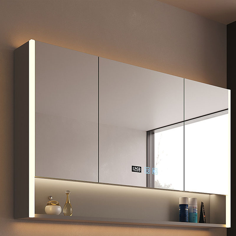 Home Bathroom Shelf - خزانة حمام فاخرة وعصرية من الخشب
