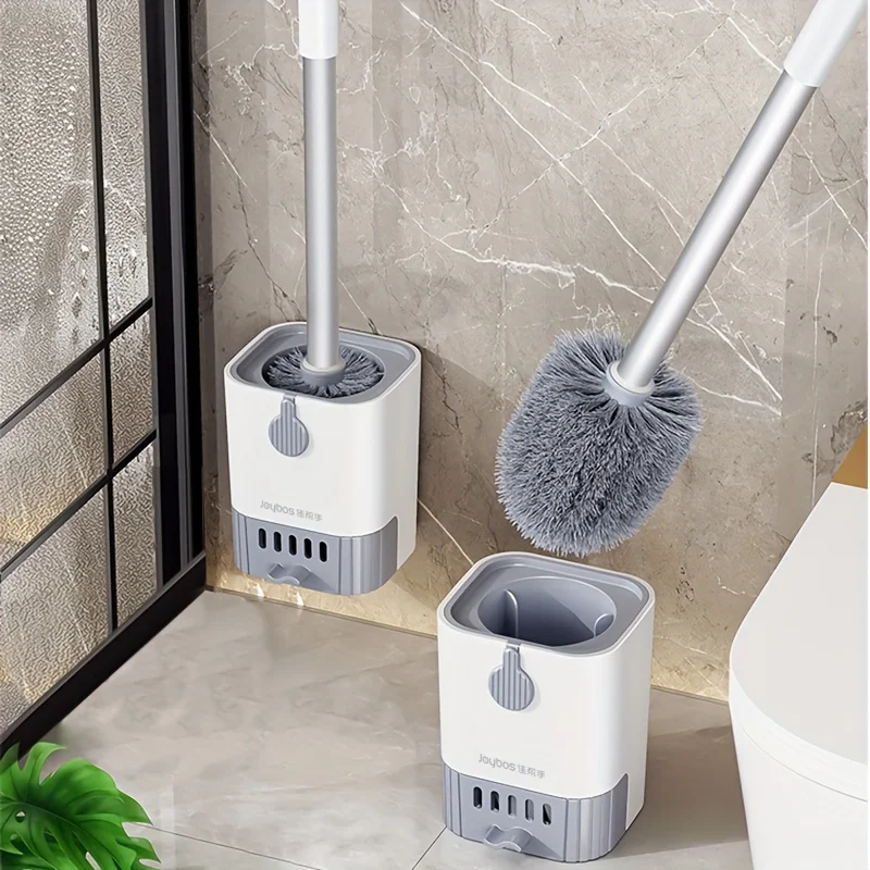 Home Bathroom Cleaning Kit - مجموعة فرشاة المرحاض مع حامل، فرشاة