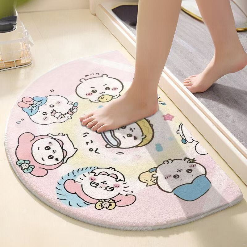 Home Bathroom Rugs - سجادة حمام نصف دائرية من تشييكوا