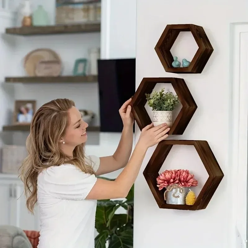Home Bathroom Shelf - أحدث الموديلات من الرفوف الجدارية السداسية