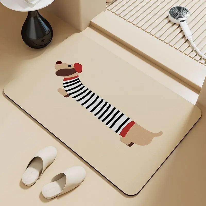Zara Home Bathroom Rug - سجادة حمام مخططة لطيفة على شكل