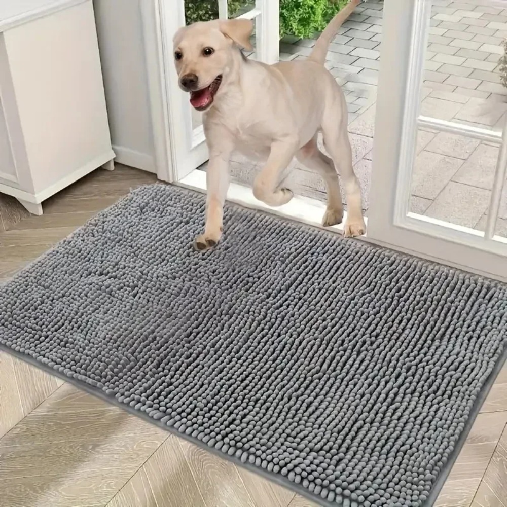Home Bathroom Rugs - سجادة باب للحيوانات الأليفة بلون واحد،