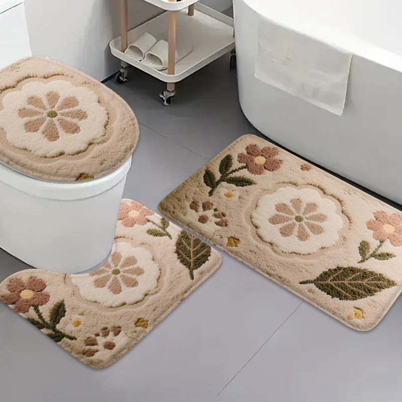 Zara Home Bathroom Rug - 3 قطع من سجادة الحمام الكورية