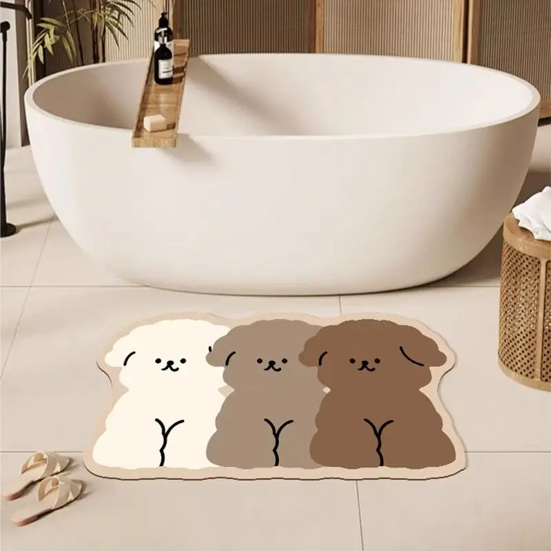 Zara Home Bathroom Rug - سجادة حمام على شكل كلب لطيف