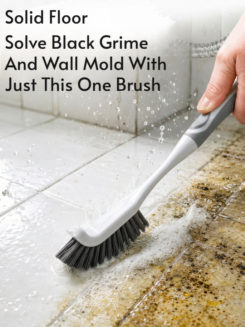 Home Bathroom Cleaning Kit - مجموعة فرش تنظيف بشعيرات صلبة ومقبض