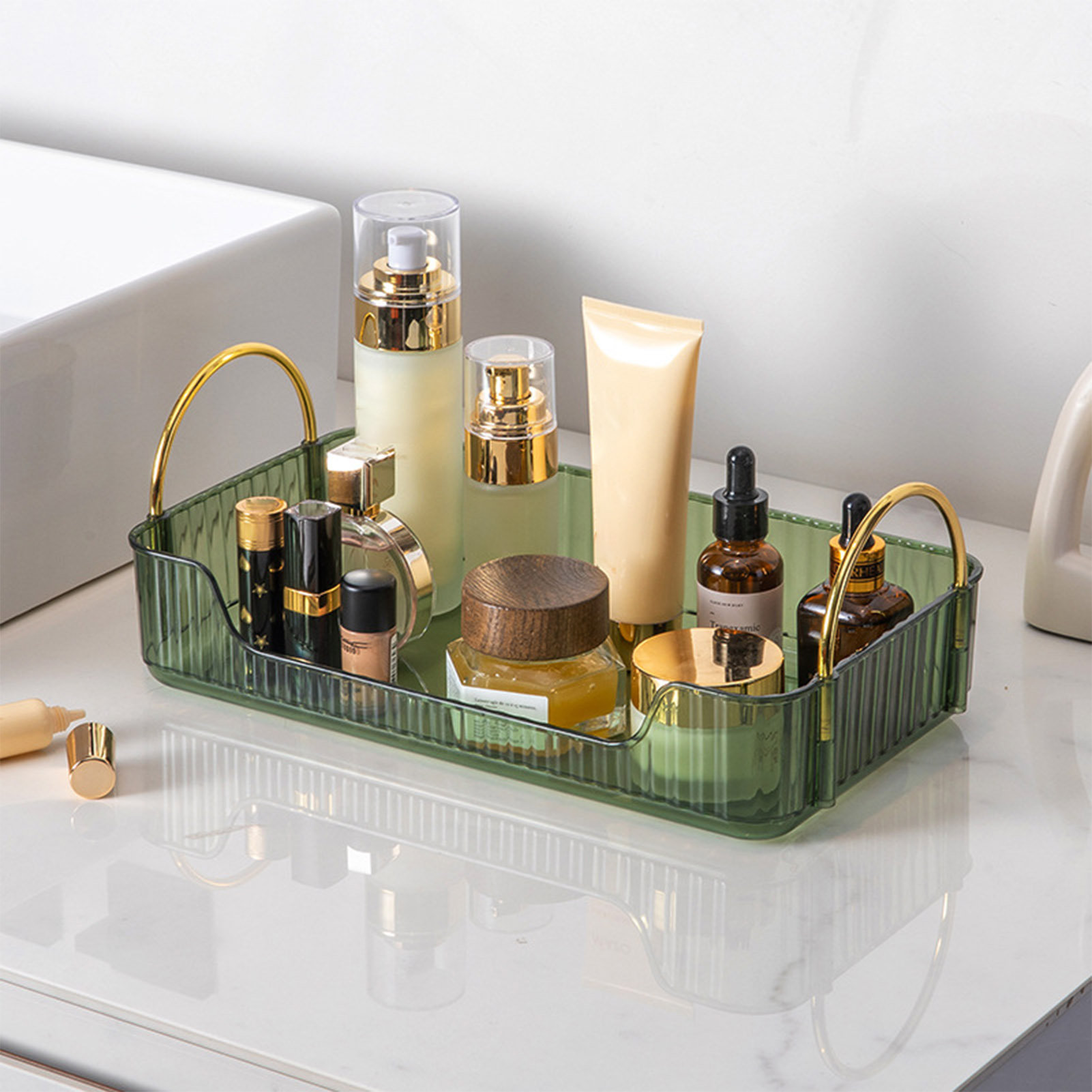 منظم حمام فاخر من الأكريليك لت - مراجعة Home Bathroom Essentials وسعره