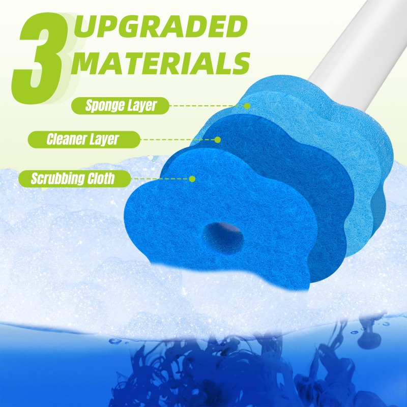 فرشاة مرحاض مع مجموعة رؤوس قاب - مراجعة Home Bathroom Cleaning Kit وسعره