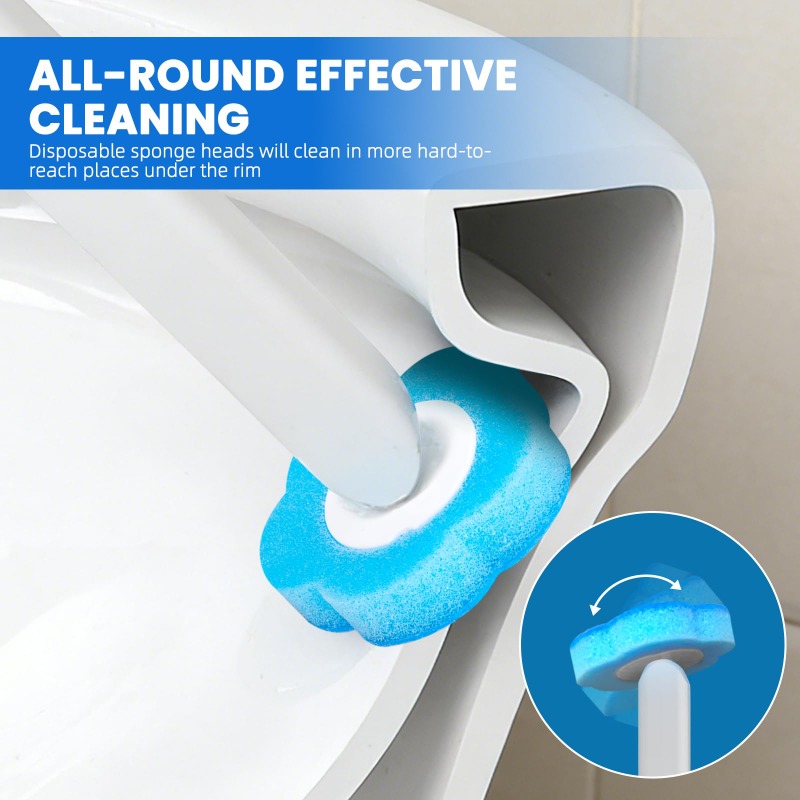 فرشاة مرحاض مع مجموعة رؤوس قاب - مراجعة Home Bathroom Cleaning Kit وسعره