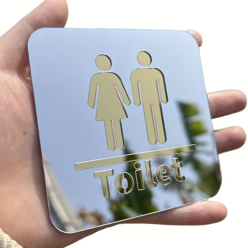 لافتة مرحاض من الأكريليك مقاس  - مراجعة Jet Home Bathroom Mirrors وسعره