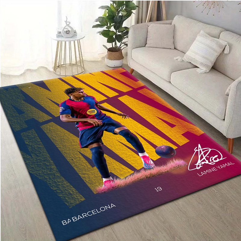 سجادة هدايا نجم كرة القدم لامي - مراجعة Home Bathroom Rugs وسعره