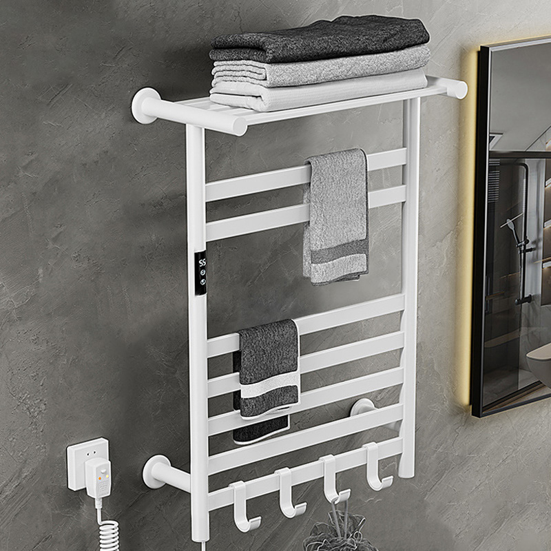 مجفف مناشف أسود/أبيض/رمادي. رف - مراجعة Home Bathroom Shelf وسعره