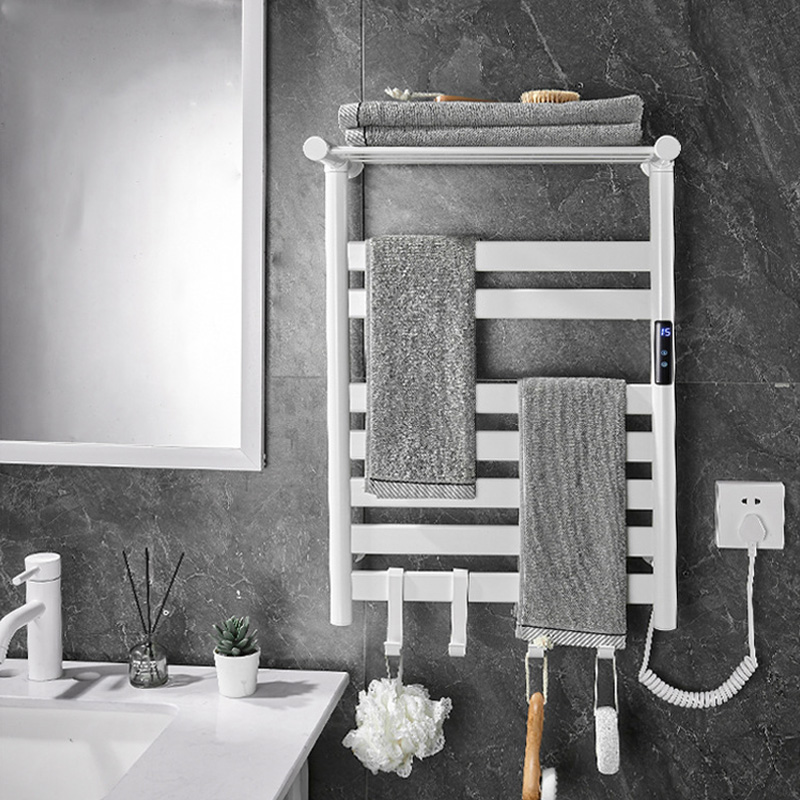 مجفف مناشف أسود/أبيض/رمادي. رف - مراجعة Home Bathroom Shelf وسعره