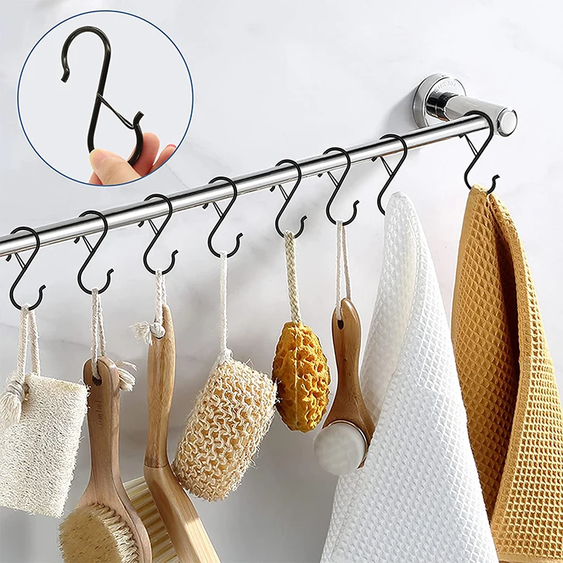 10 /100 قطعة خطاطيف تعليق معدن - مراجعة Home Bathroom Shelf وسعره