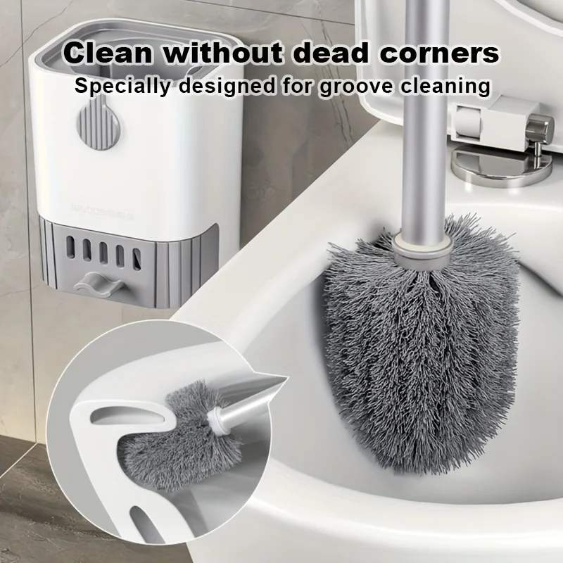 مجموعة فرشاة المرحاض مع حامل،  - مراجعة Home Bathroom Cleaning Kit وسعره