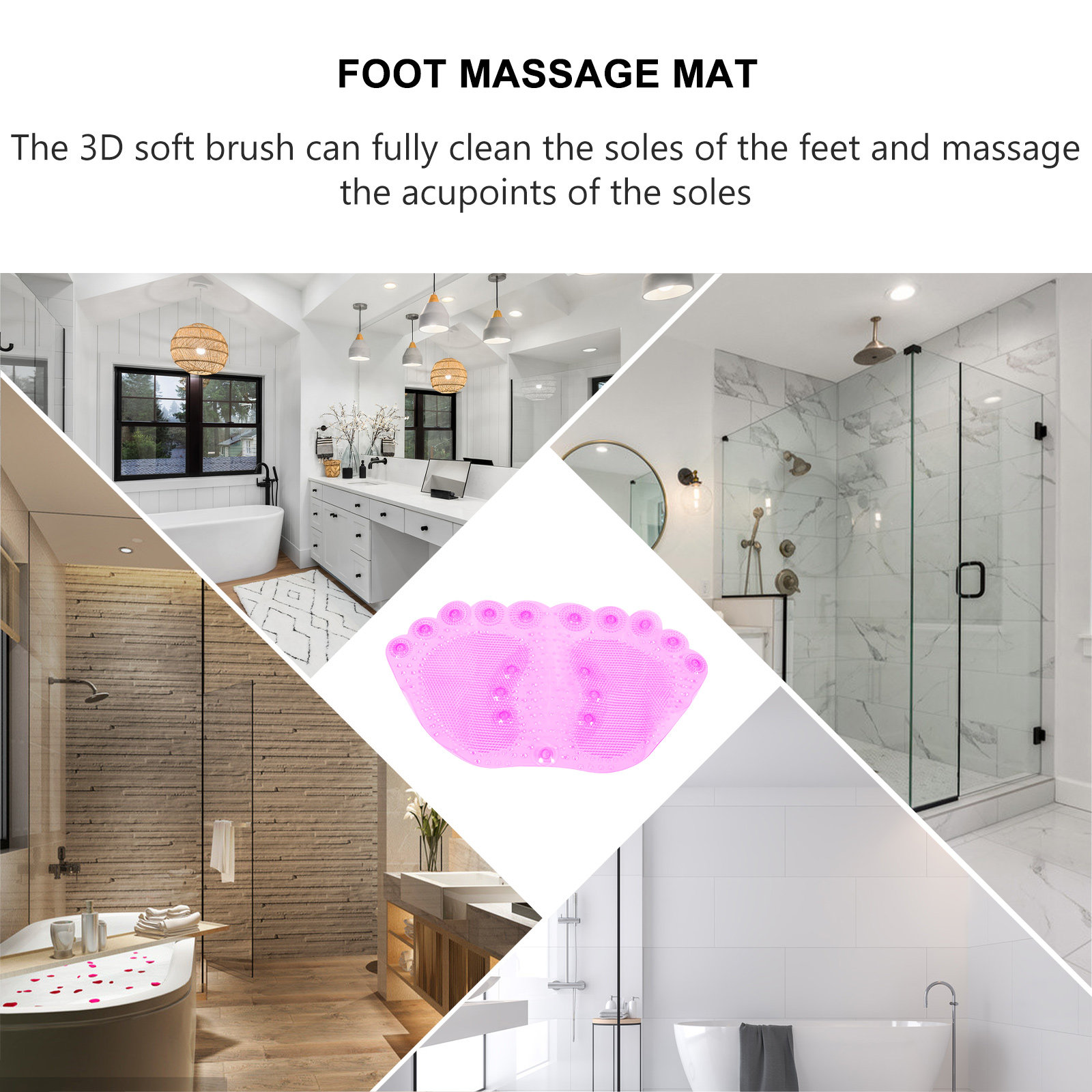 قطعة واحدة من سجادة الاستحمام  - مراجعة Home Bathroom With Sauna وسعره