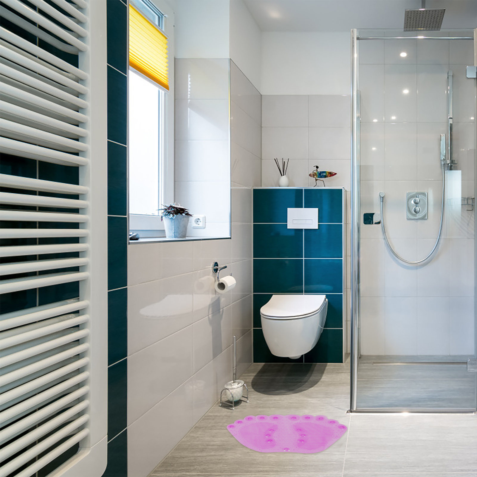 قطعة واحدة من سجادة الاستحمام  - مراجعة Home Bathroom With Sauna وسعره