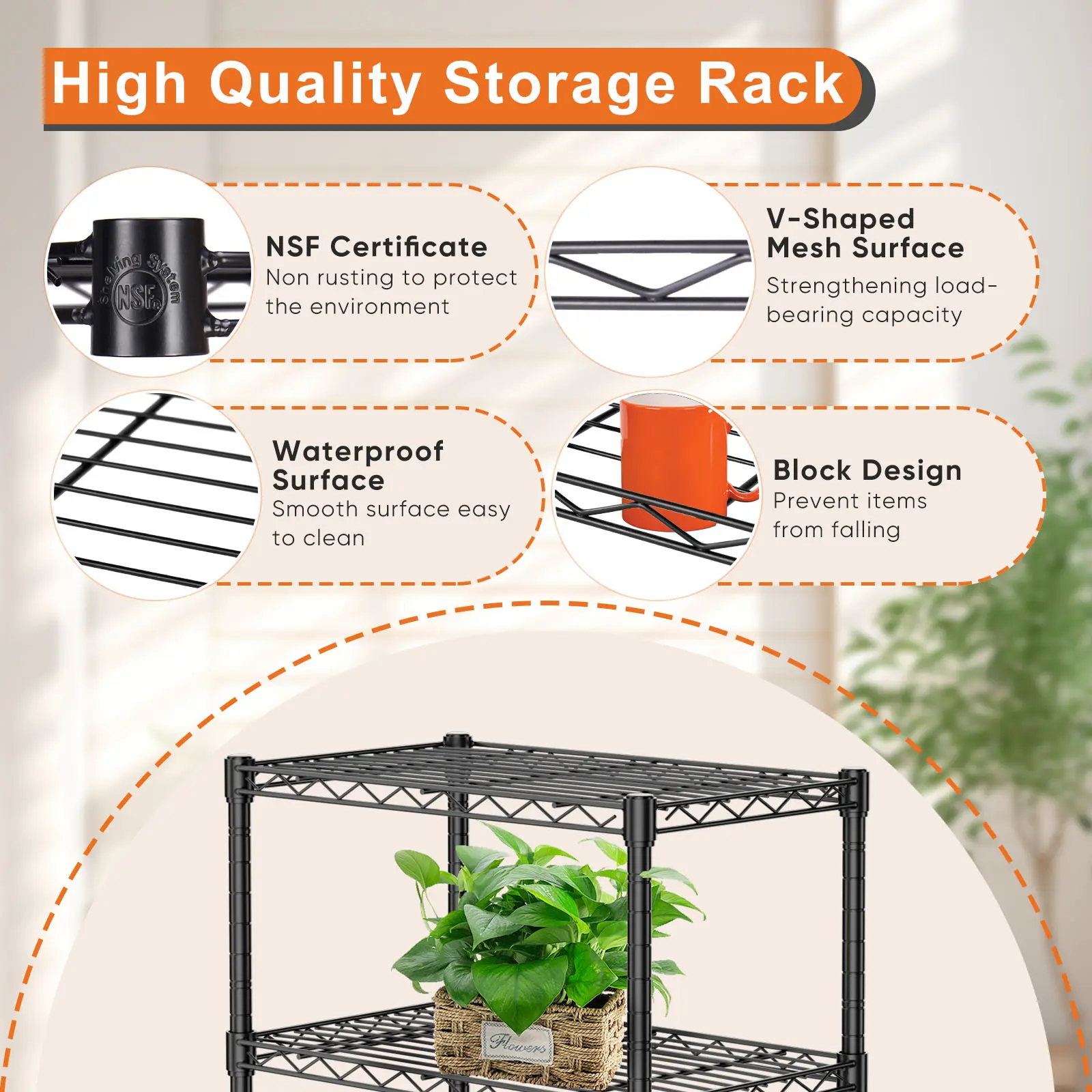 وحدة تخزين معدنية متينة من سوي - مراجعة Home Bathroom Shelf وسعره
