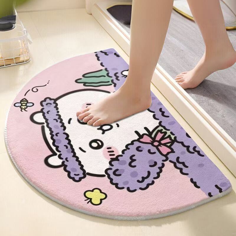 سجادة حمام نصف دائرية من تشييك - مراجعة Home Bathroom Rugs وسعره