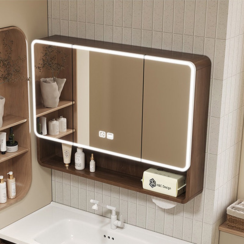 خزانة حمام بمرآة ورفوف، تصميم  - مراجعة Home Bathroom Shelf وسعره