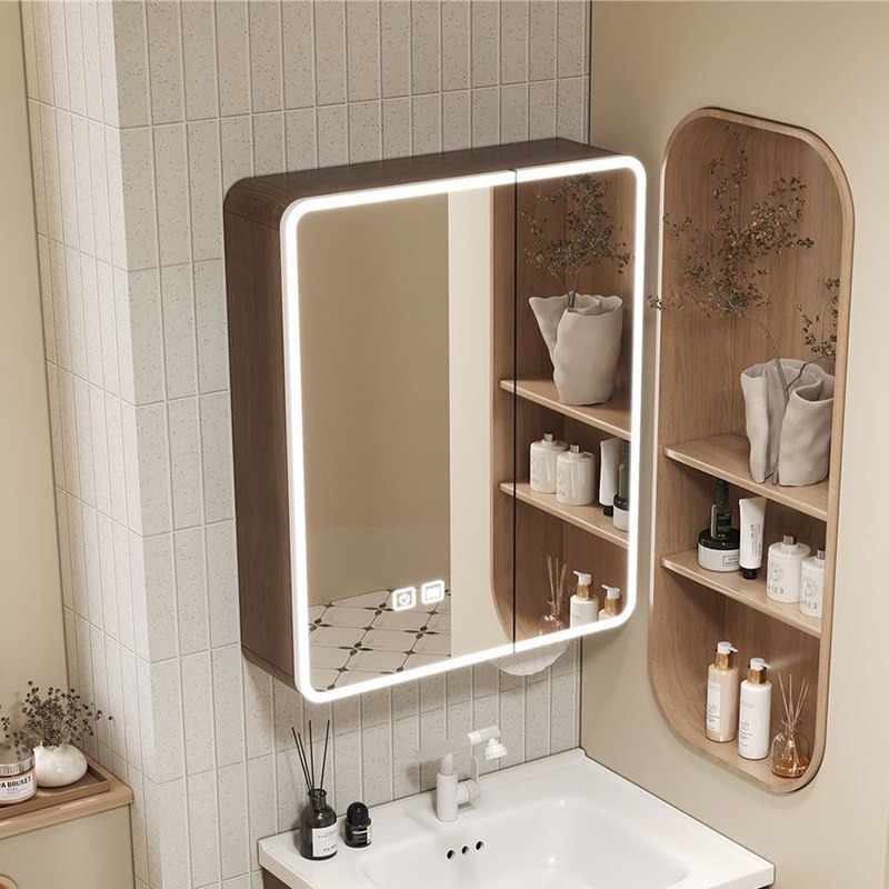 خزانة حمام بمرآة ورفوف، تصميم  - مراجعة Home Bathroom Shelf وسعره