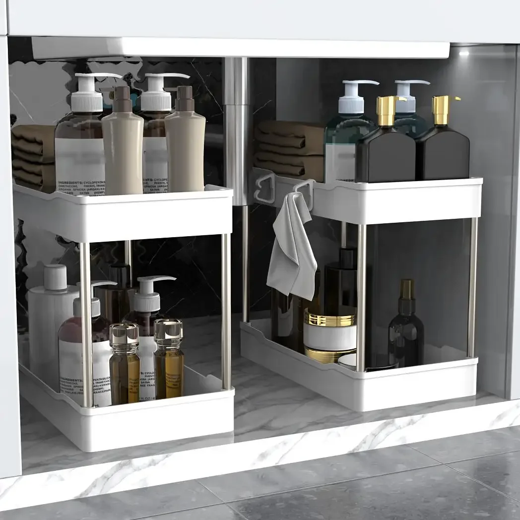منظم تحت الحوض من 3 قطع/مجموعة - مراجعة Home Bathroom Shelf وسعره