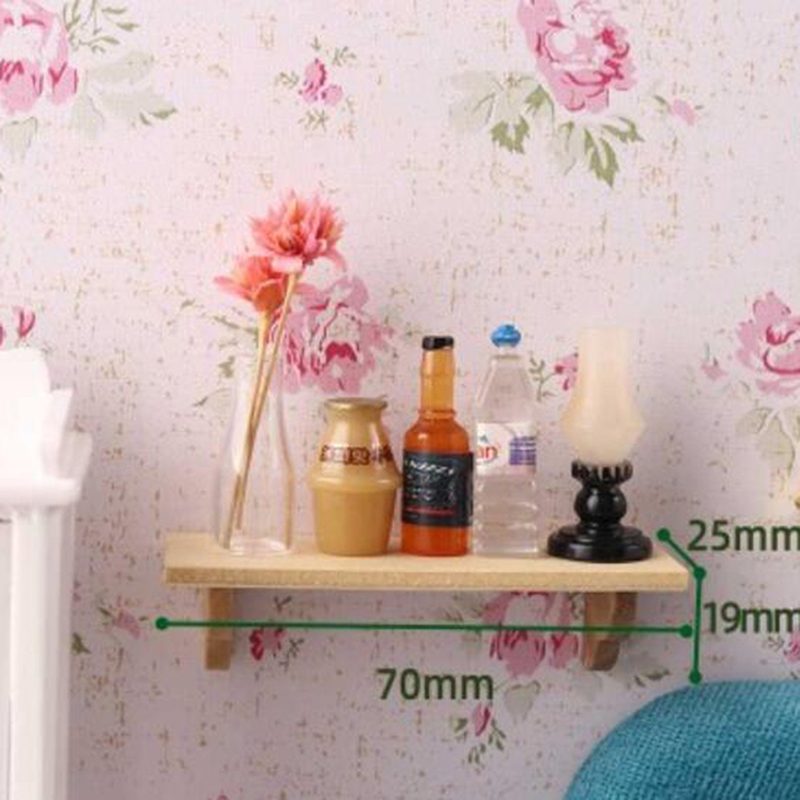 رف خشبي للحائط بمقياس 1:12 لبي - مراجعة Home Bathroom Shelf وسعره