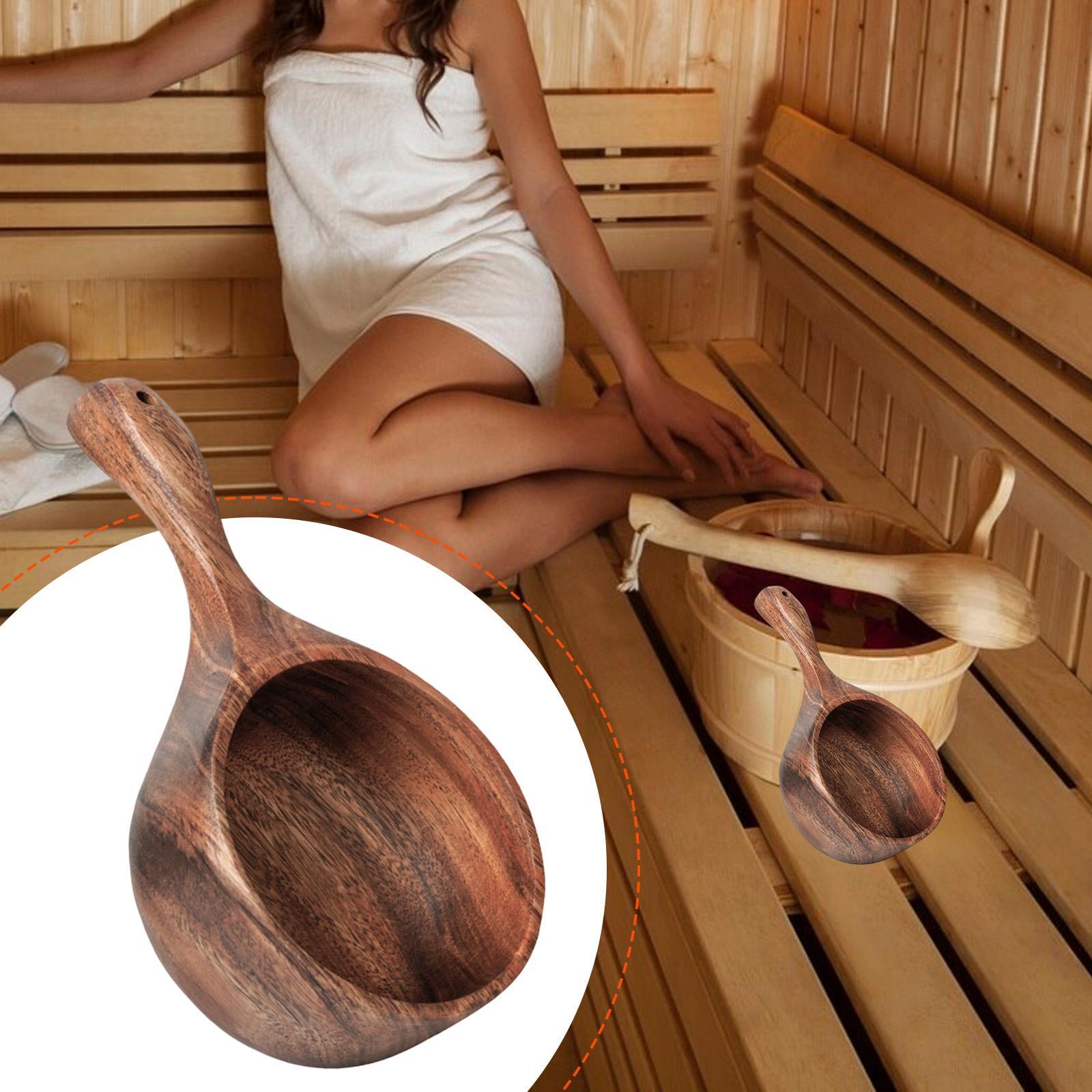 مغرفة ساونا خشبية، مغرفة ماء ل - مراجعة Home Bathroom With Sauna وسعره