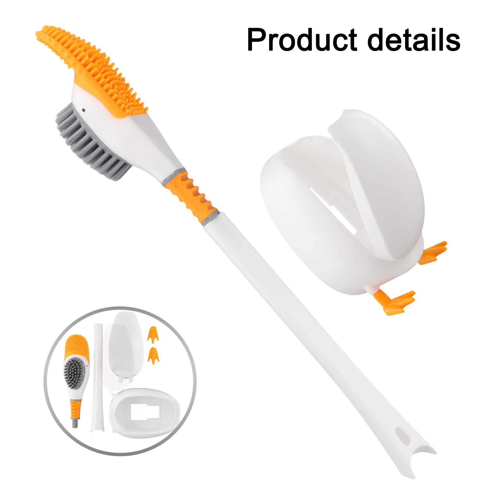 فرشاة مرحاض سيليكون مع حامل، ر - مراجعة Home Bathroom Cleaning Kit وسعره