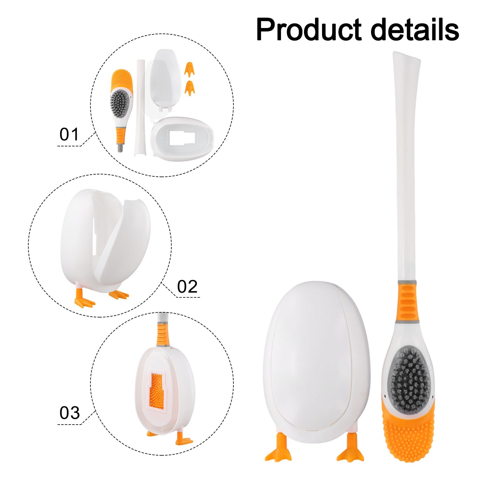 فرشاة مرحاض سيليكون مع حامل، ر - مراجعة Home Bathroom Cleaning Kit وسعره