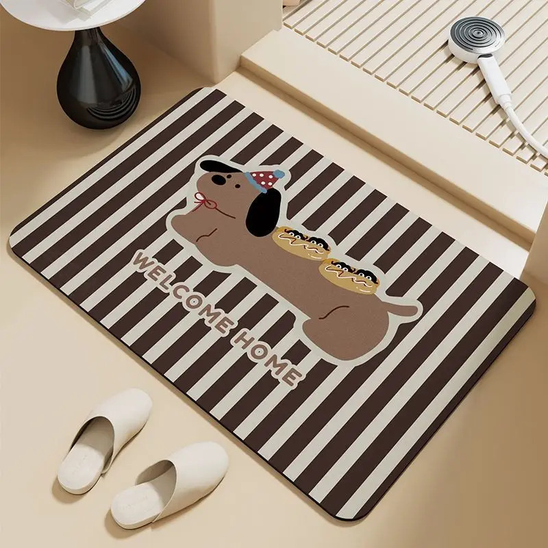 سجادة حمام مخططة لطيفة على شكل - مراجعة Zara Home Bathroom Rug وسعره