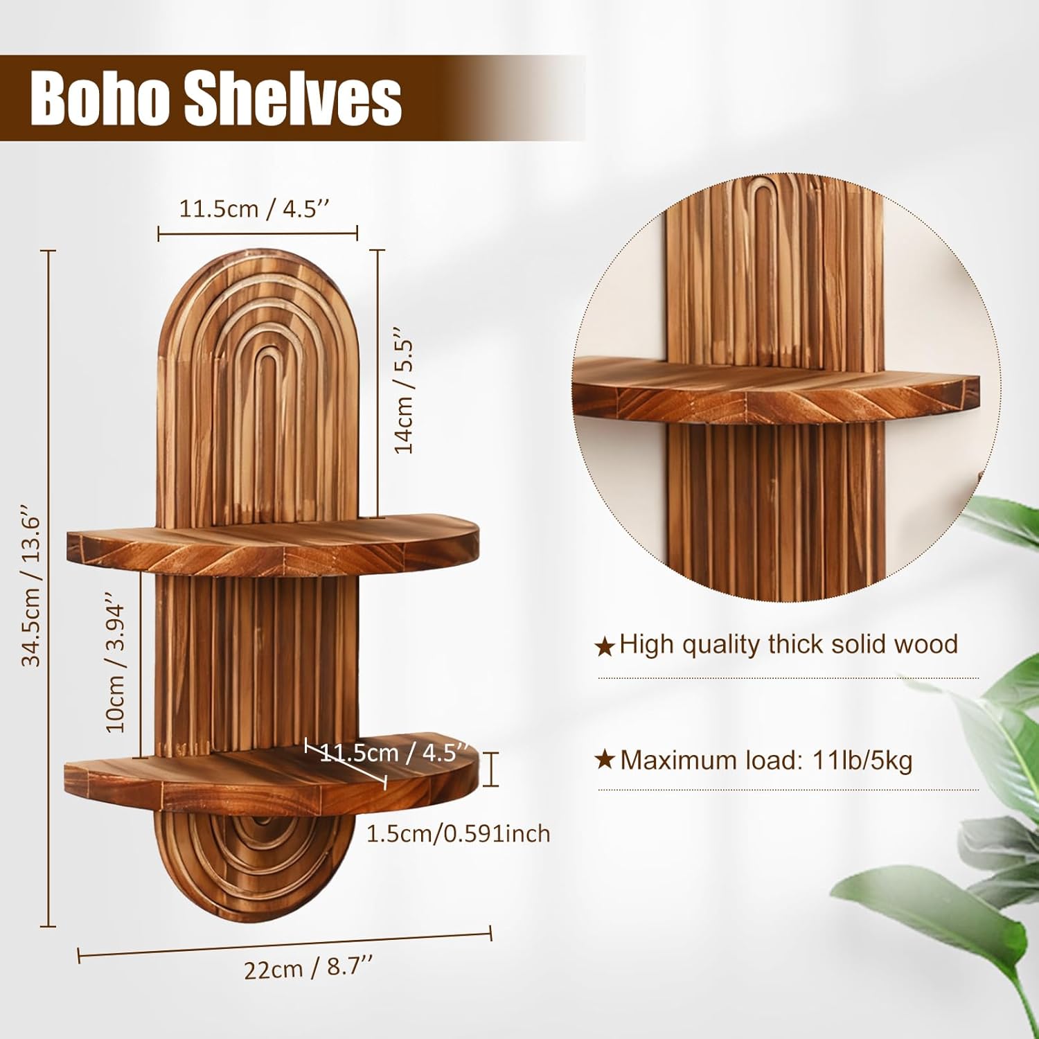 رفوف خشبية عائمة، رف تخزين متع - مراجعة Home Bathroom Shelf وسعره