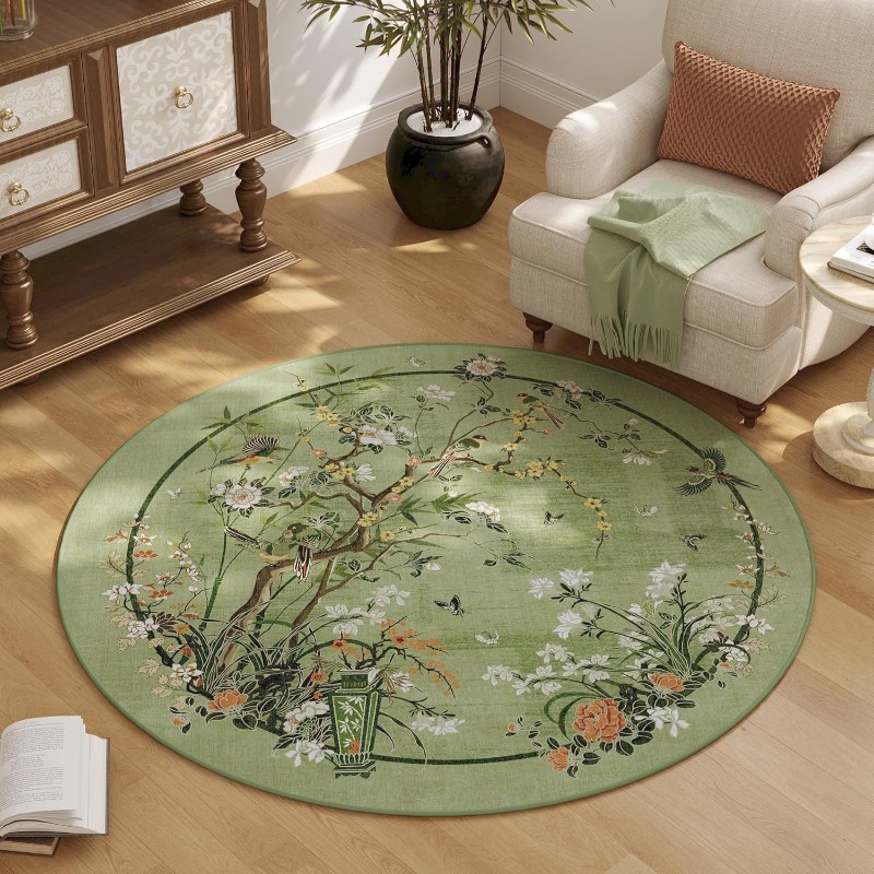 الصينية الأزهار الطيور نمط جول - مراجعة Zara Home Bathroom Rug وسعره