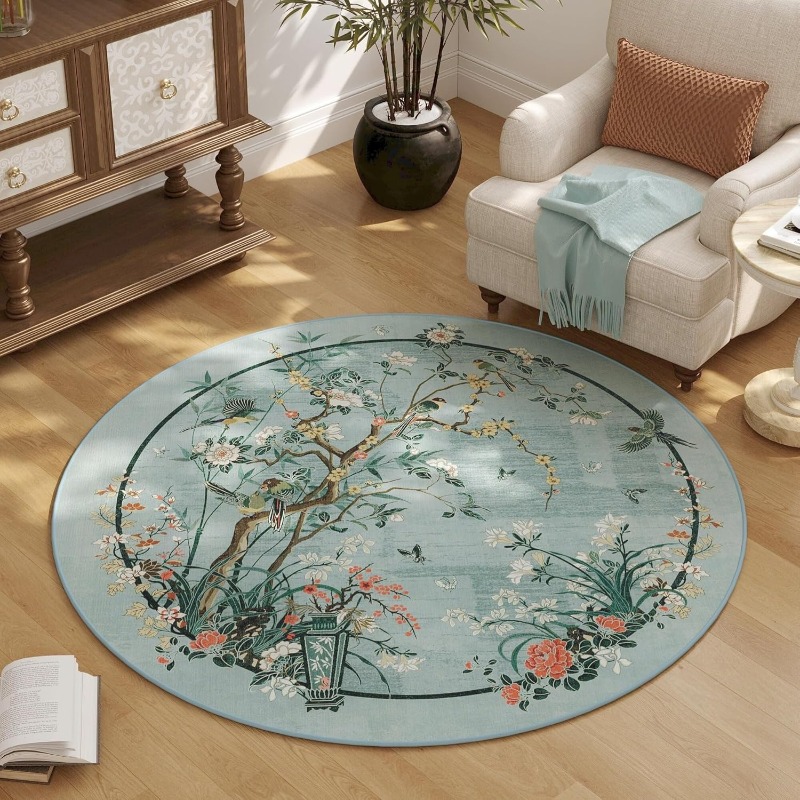 الصينية الأزهار الطيور نمط جول - مراجعة Zara Home Bathroom Rug وسعره