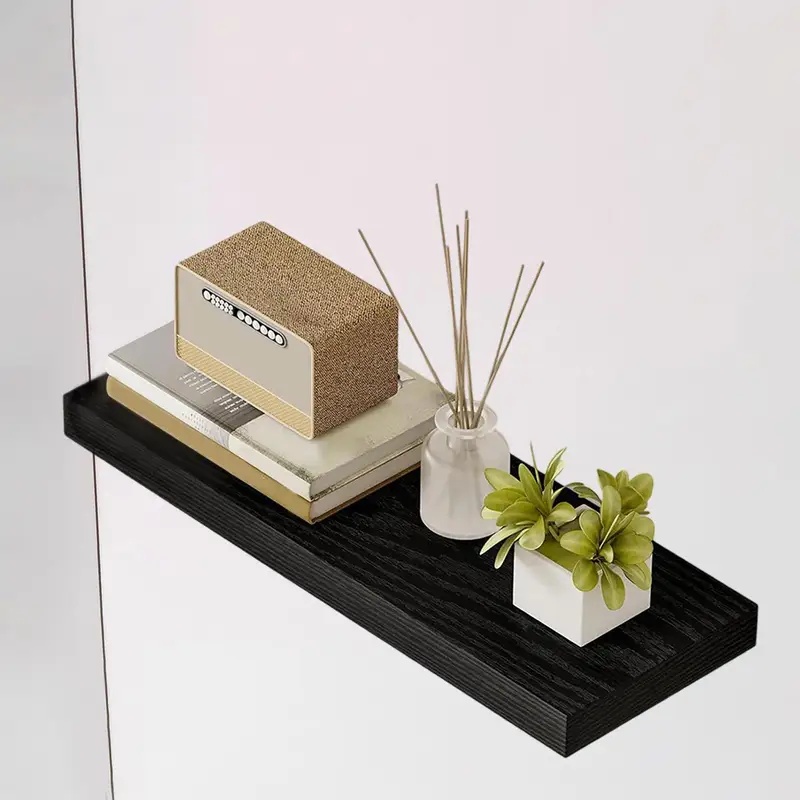 رف حائط عائم متين مع دعامات مخ - مراجعة Home Bathroom Shelf وسعره