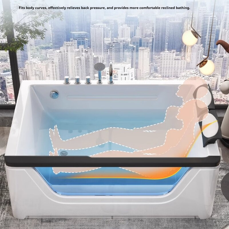 حوض استحمام ساخن أكريليك لشخصي - مراجعة Home Bathroom Jacuzzi Tub وسعره