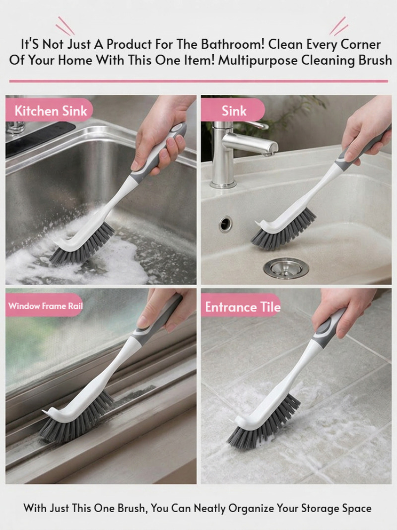 مجموعة فرش تنظيف بشعيرات صلبة  - مراجعة Home Bathroom Cleaning Kit وسعره