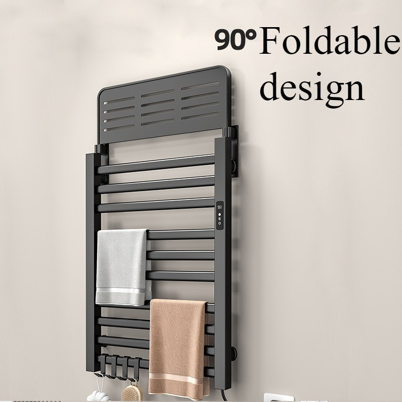 حامل مناشف كهربائي معدني للحما - مراجعة Home Bathroom Shelf وسعره